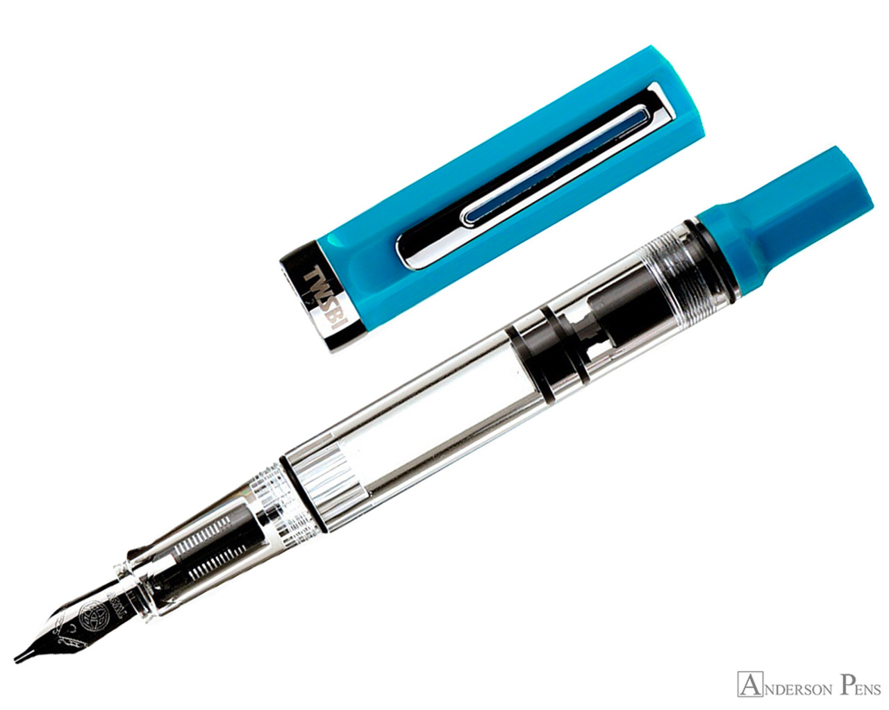 TWSBI ECO Fountain Pen - Cerulean Blue - Anderson Pens, Inc.